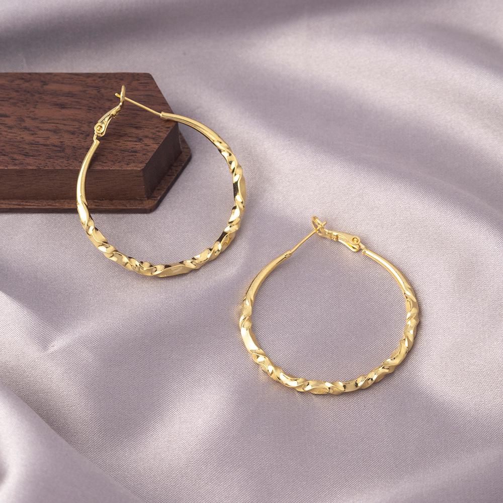 European American Style Luxury Stud Earrings: Elegant Cross-border Niche Hoops, Versatile Celebrity-inspired Accessories