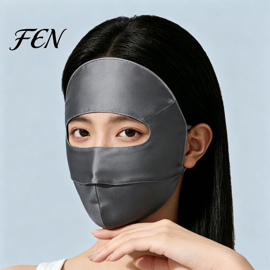 Silk Sun Gaiter for Sports Full Face Mask Women, Breathable UV Protection Shield Lightweight Running with Adjustable Straps Outdoor Hiking And Summer