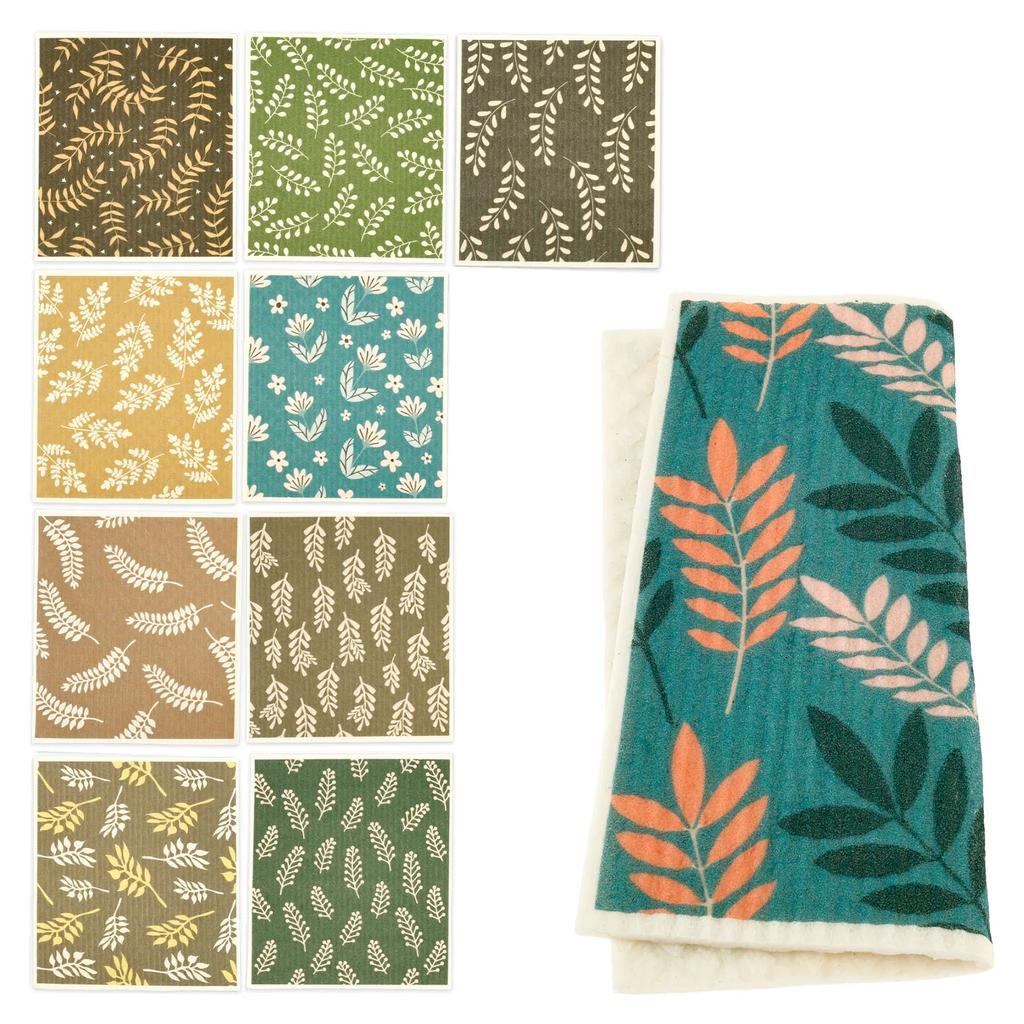 10Pcs Kitchen Dish Towels Cellulose Cotton Cleaning Cloths for Counter Sink Cookware Soft Kitchen Dish Rags Washcloths for Dish