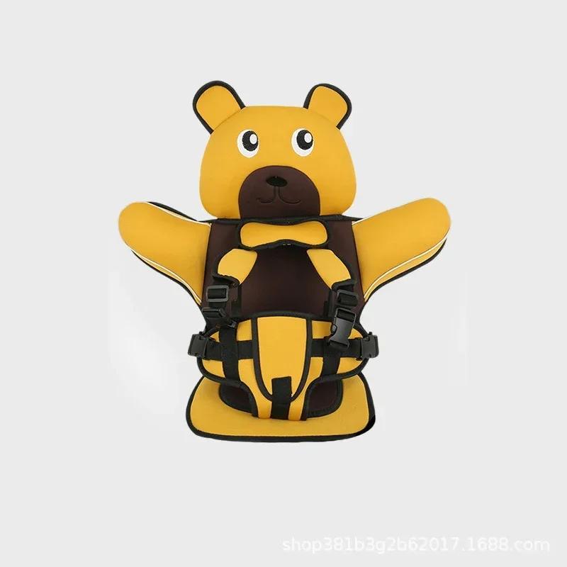 

Детское автокресло для детей, подушка для безопасного сиденья, защита, противоскользящий коврик, универсальный автомобильный матрас, переносной коврик для тележки для покупок жёлтый