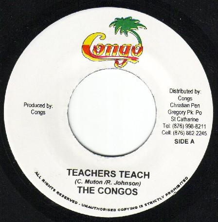

7inch Record CONGOS Teachers Teach 1094 Congo Jamaica Reggae Ska Dub Used