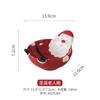 Nordic Christmas Tableware Set, Santa Embossed Ceramic Plates Bowls, Stitched Sealing Canister Collection