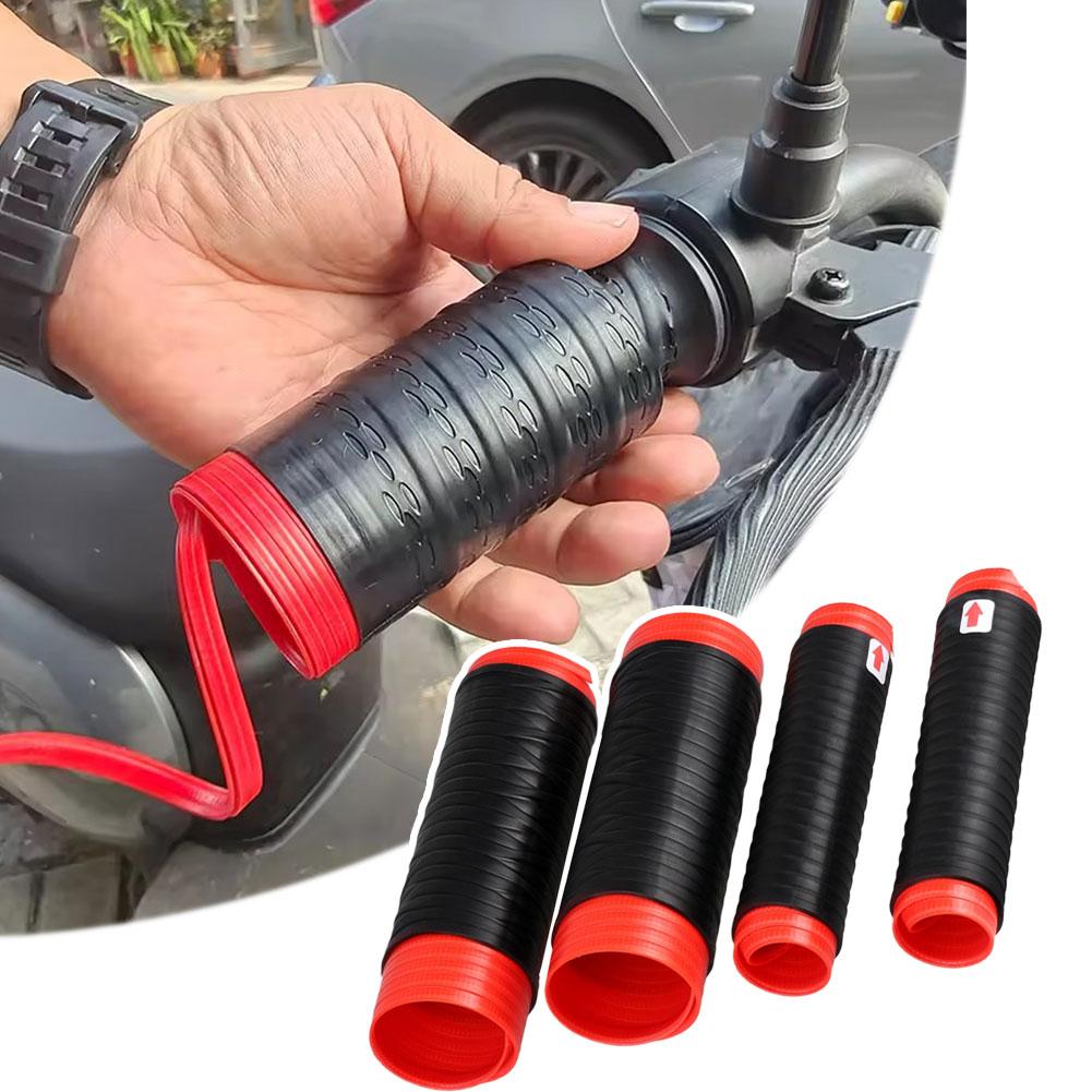 Motorrad Silikon Lenkergriff Abdeckung Universal Selbst Rutschfest Griff Anti Vibration Schutz Abdeckungen Hülse Schrumpfend N1Q2