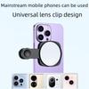 Specchio Selfie Riflettente HD per Fotocamera Posteriore del Cellulare con Clip e Custodia
