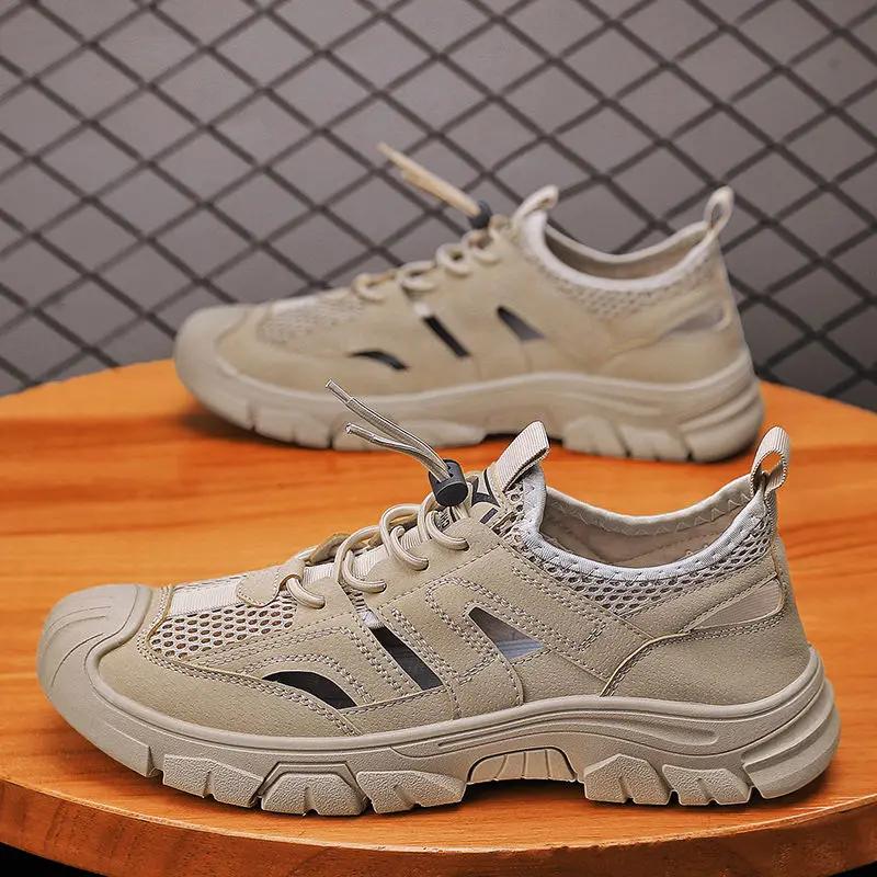 Fashion Hole Shoes Men Closed Toe Expensives Comfortable Summer 2025 Wholesale Non-slip Luxury New Arrival Trend Stylish 39 Man Sandals