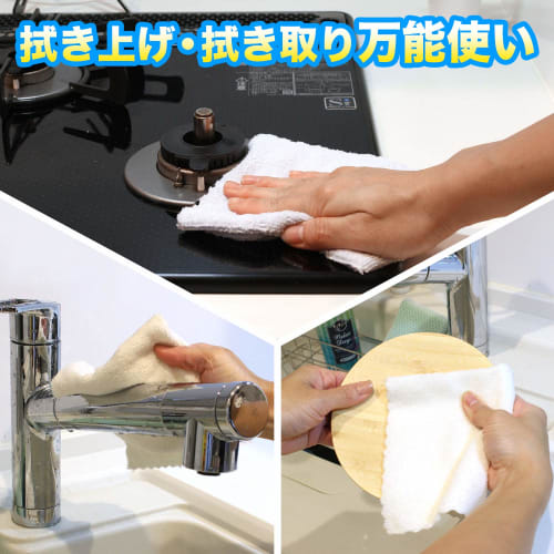 LEC Gekiochikun Basic Microfiber Cloths (10 Count) 28 X 28 Cm for Kitchen Use