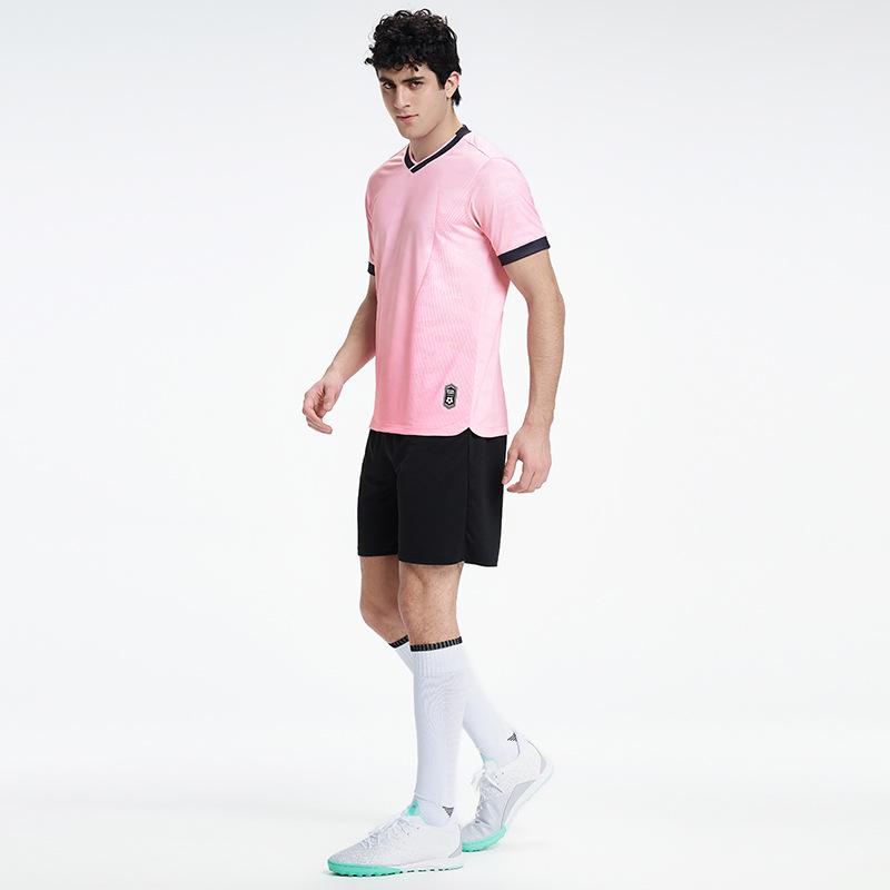 Children's and Men's Football Team Kit - Short Sleeve Sports Jersey and Training Set