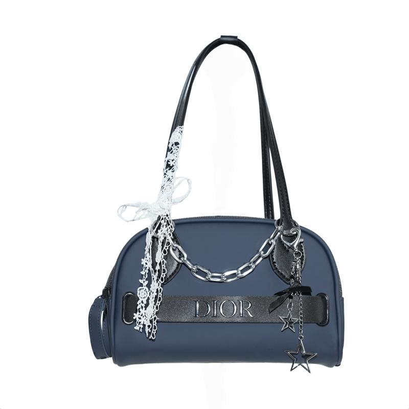 

DIOR [Customized Cosmetic Bag] Twilight Blue Niche Trendy High-end Cute Simple Fashion Versatile Exquisite Polyester Fiber Portable 22.5*15*9cm синий