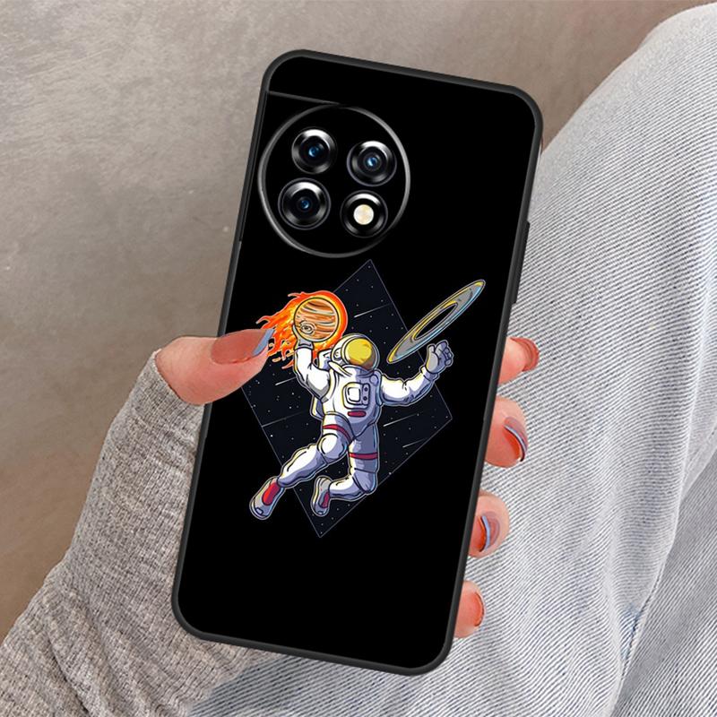 Astronaut Slam Dunk Basketball Hülle für OnePlus 13R 13 12 12R 11 10 Pro 8T 10T OnePlus Nord 4 CE 2 3 Lite N10 N20 N30 Hülle