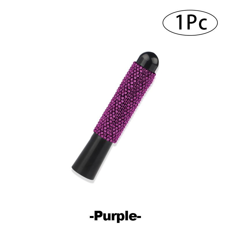 Universal 8cm/3.14in Car Antenna Crystal Diamond Auto Retrofit Decors Contains 4 Screws 2 Gaskets Bling Car Accessories