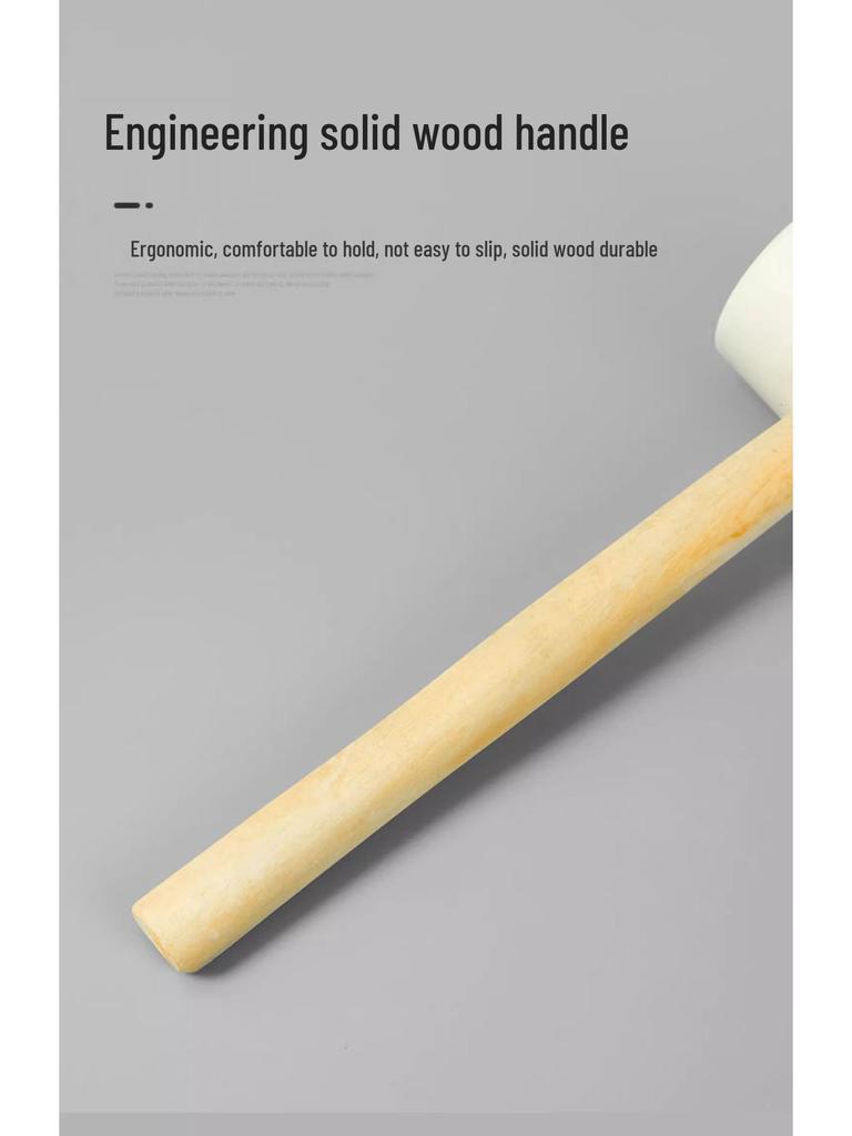 Non-Marking White Rubber Mallet with Wood Handle – Gentle On Tiles and Walls