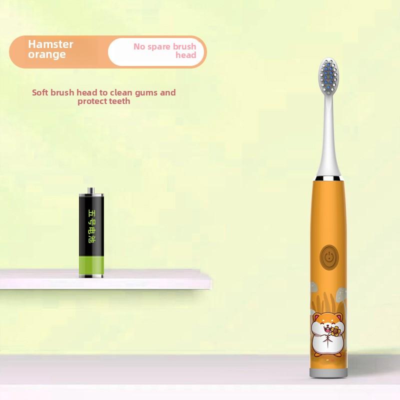 Children's Electric Toothbrush Cartoon Soft Hair IP7 Waterproof Sonic Automatic Ten Thousand Hair Brush U-shaped Toothbrush
