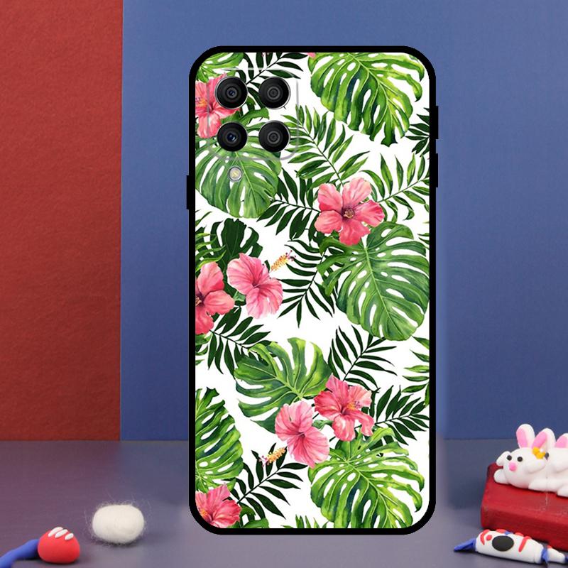 Tropical Monstera Leaves For Samsung Galaxy M15 M55 M33 M13 M23 M53 M31 M51 M14 M34 M54 M20 M30s M52 M32 Phone Case