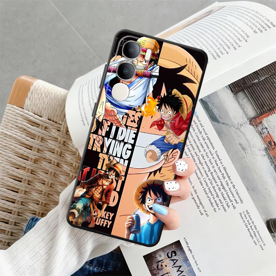 Phone Cover Case for Vivo Y71 Y91 Y75 Y81 V25 V30 Y53S V27 Y51S Y78 Y50 Y95 V21E V23 V29 Y52S Y93 Anime Luffy Zoro