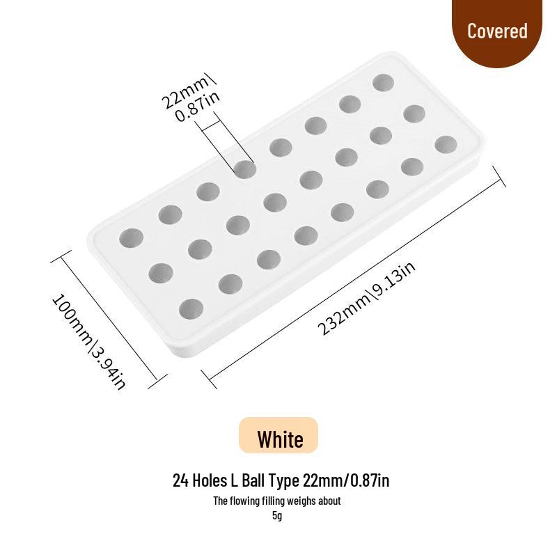 Moule Rond à Glaçons et à Gâteaux de Lune en Silicone de Qualité Alimentaire - Plateau DIY pour Savons et Grappes de Raisins