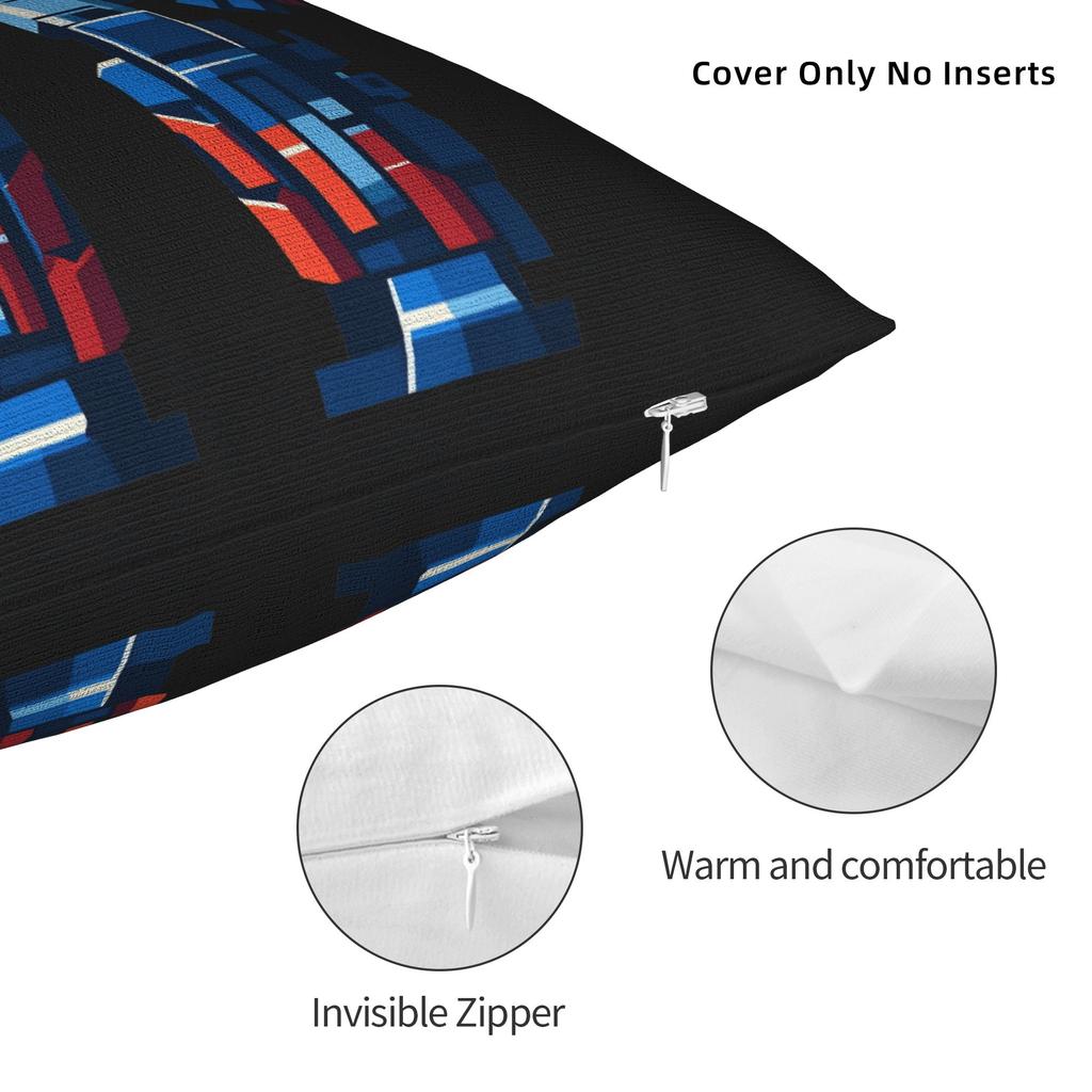 Super Robert Optimuss Primes Pillow Cover Custom Cushion Cover Retro Trendy Pillow Case For Couch Sofa Bedroom