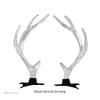 2PCS Lovely Hair Clip Clear Christmas Antler Hair Barrettes Bangs Hair Clip