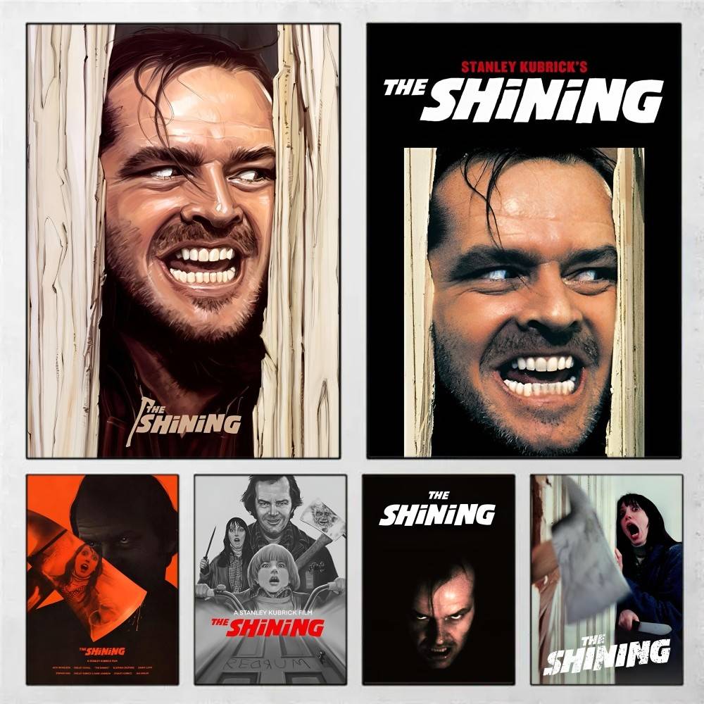 1pc The Shining Horror Movie Poster Sticker Print Waterproof Wall Art For Living Room Bedroom Home Decor
