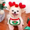 Christmas Santa Hat Dog Christmas Outfit Costume Hat and Scarf Winter Pet Accessory for Small Medium Large Dog