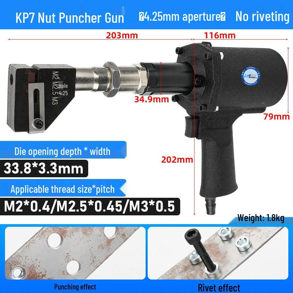 Double Bar Hydraulic Pneumatic Riveting Nut Gun