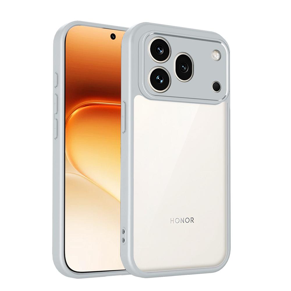 KEYSION Transparent Phone Case for HONOR 600 Pro 5G Soft Silicone+PC HD Clear Shockproof Phone Back Cover for Huawei Honor 600