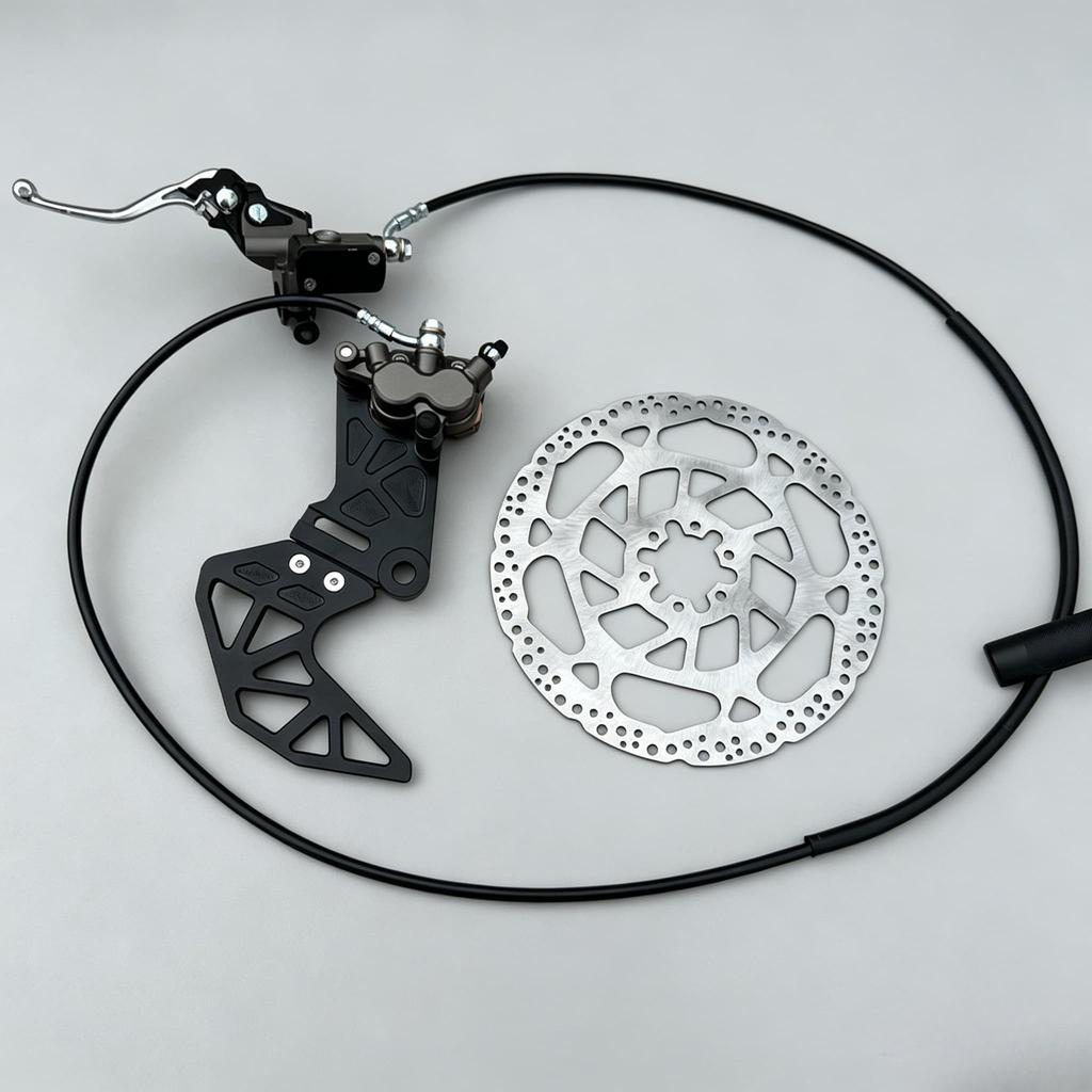Hydraulic Front Rear Brake Assembly Kit With Caliper Disc Rotor Fit for Surron Ultra Bee Light Bee X Electric Motorcycle