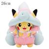 Pikachu Cos Eevee Cosplay Plush Toys Charizard Peluche Rayquaza Tyranitar Garchomp Lucario Stuffed Animal Doll Collectible Gift