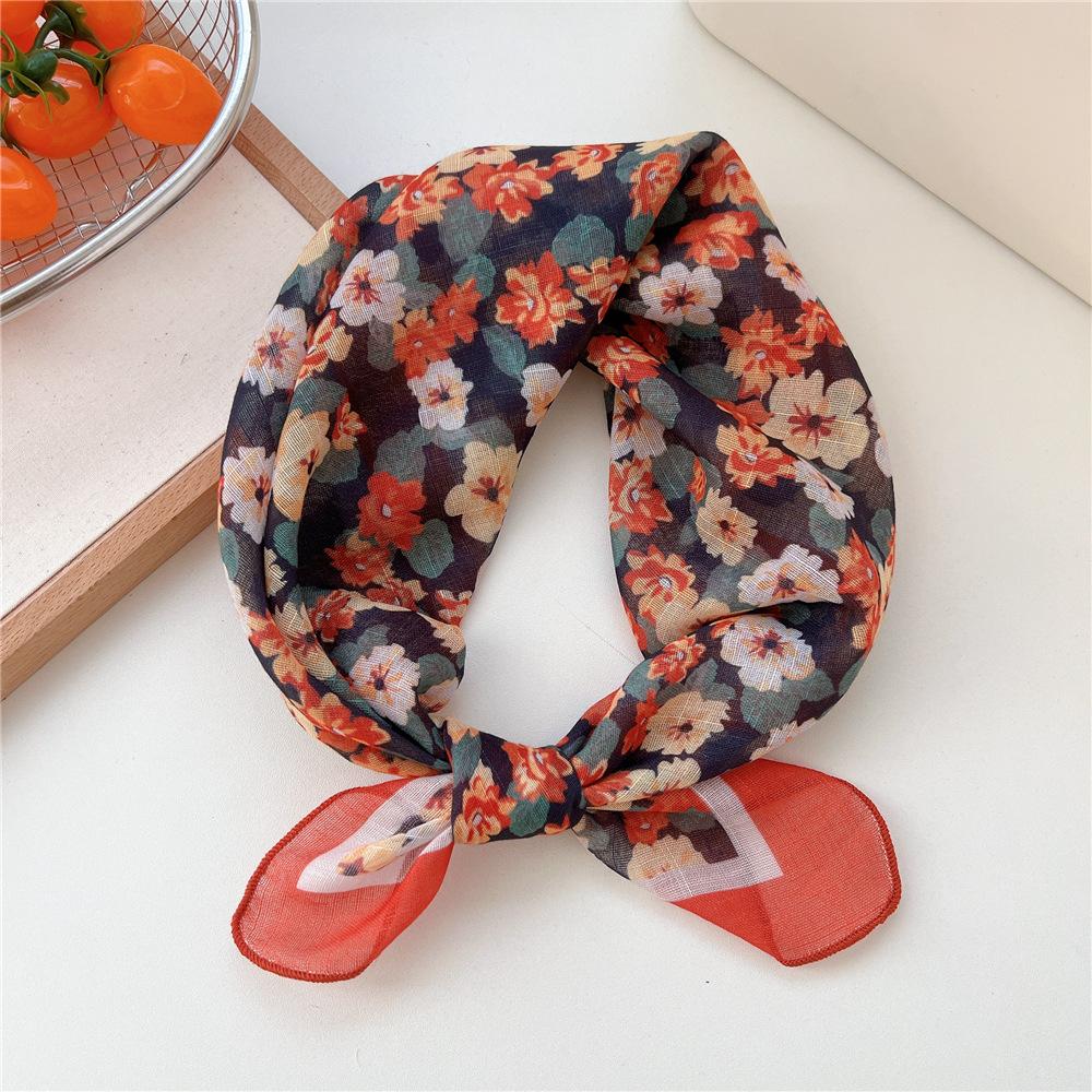 55cm Hair Scarf Cotton Square Scarf Hairband Headband Hairscarf Headscarf Turban Shawl Wrap Bandanas