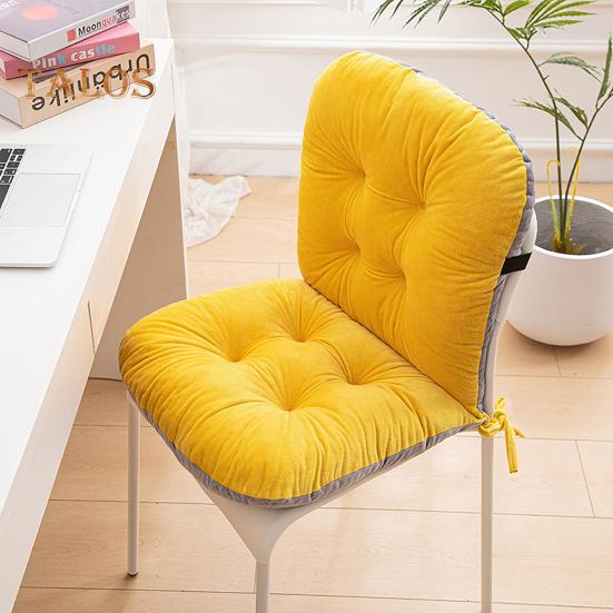 Winter Desk Chair Cushion with Fixing Strap for Anti-slip Thickened Good Elasticity And Softness Keep Warm Office Chair Seat Cushion Rocking Chair