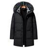 Middle-aged and Elderly Men's Down Jacket Mid-length Winter New Style Casual Fur Collar Warm Coat