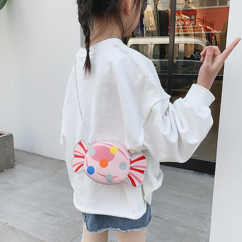 Kinder Süße Bonbon Umhängetasche Mädchen Crossbody Tasche Messenger Bag PU Leder Kleine Handtasche Taschen Münzbörse