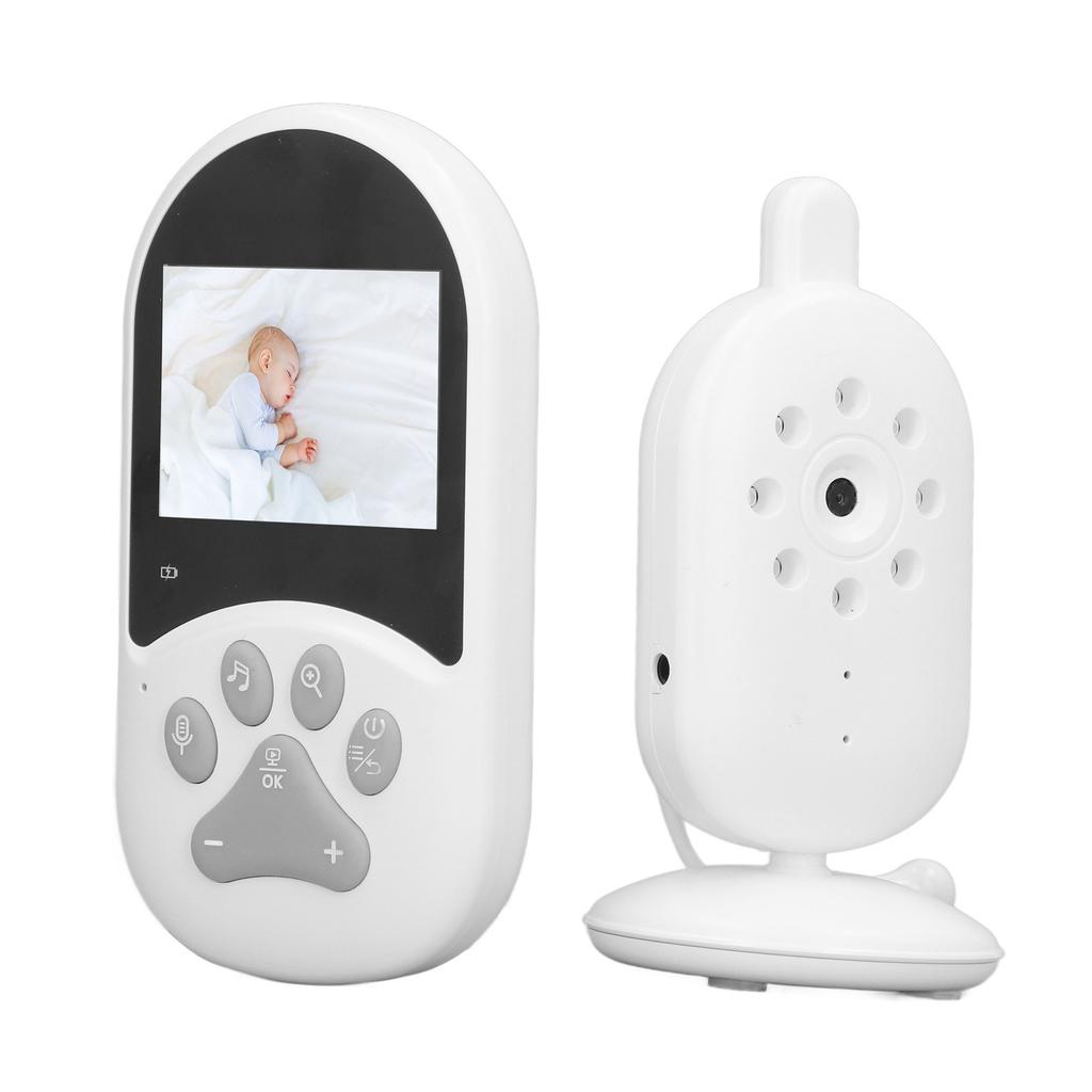 Baby Monitor 2.4in Screen Night Visible 60 Degrees Angle 2.4GHz Connection Baby Video Monitor