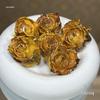 Rose-Dyed Epoxy Resin Flower Heads for DIY Earrings & Bracelets, Real Dried Semi-Finished Ornaments