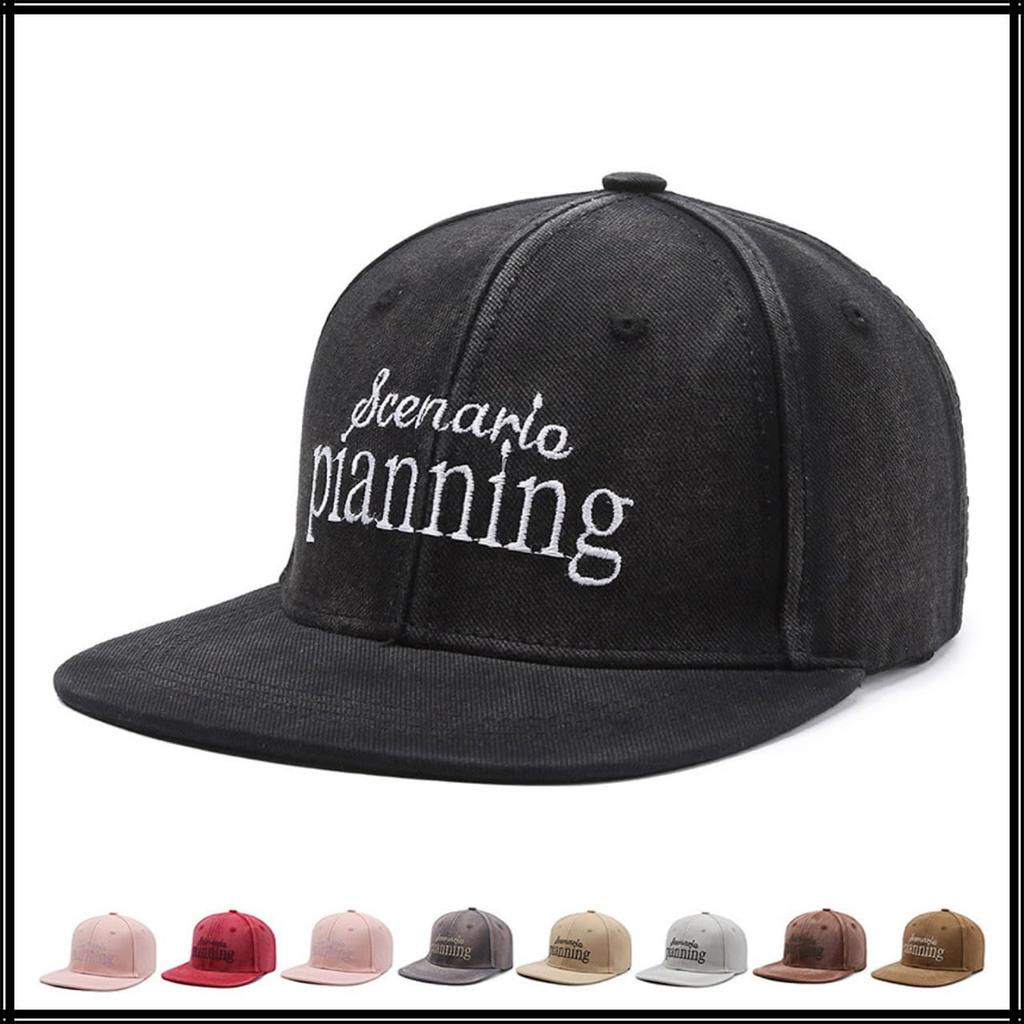 Hat Cap Embroidered Snapback Street Style Stylish CZA204 [White Fang] Men's Women's (Black)