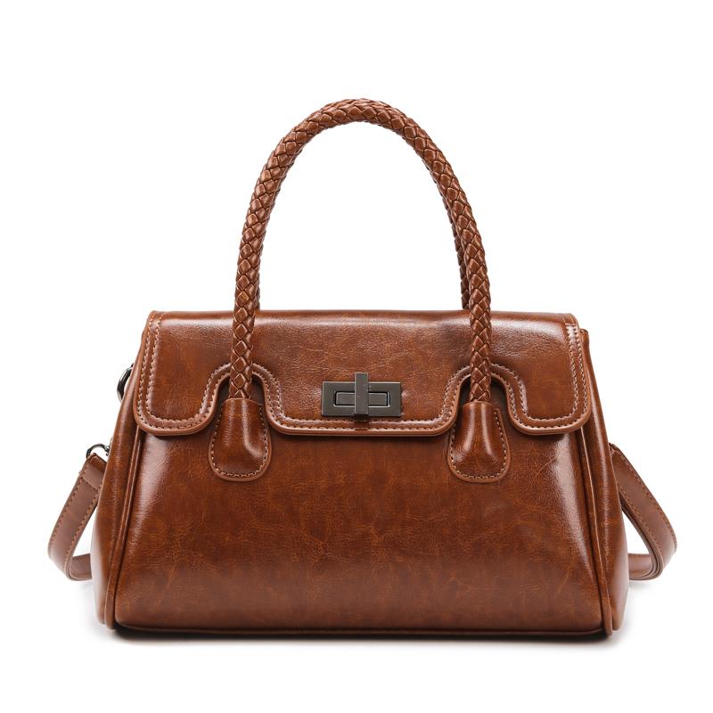High Quality Solid Color Leather Women Handbags Casual Crossbody Handbag Luxury Shoulder Bags for Women  Designer