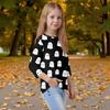 Children's 3/4 Sleeves Printed O-neck Top Everyday Casual T-shirt