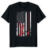 NEW LIMITED Archery American Flag Novelty Heavy Cotton Tee