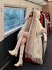 2024 Winter Elegant Loose Batwing Cloak: Fashionable Solid Color Short Shawl for Moms