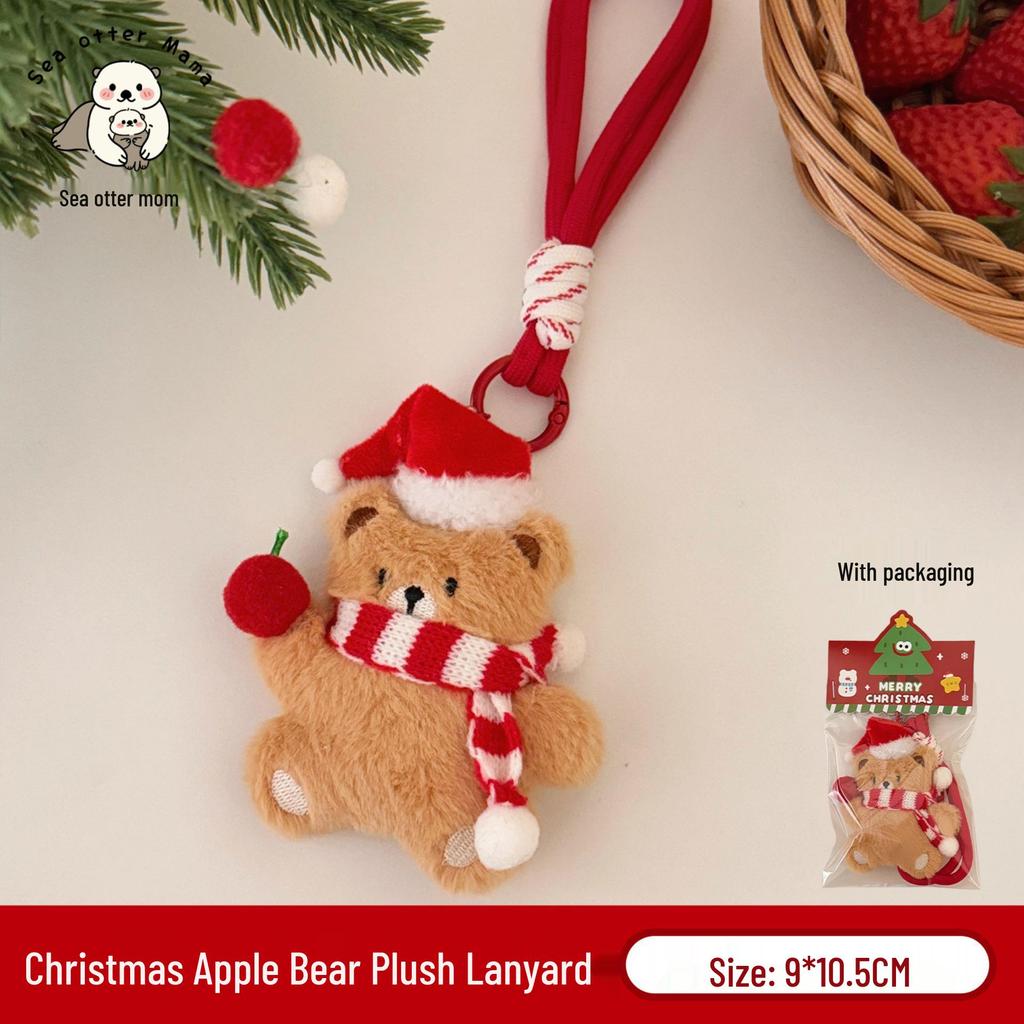 Creative Christmas Cute Plush Doll Keychain & Backpack Charm for Girls