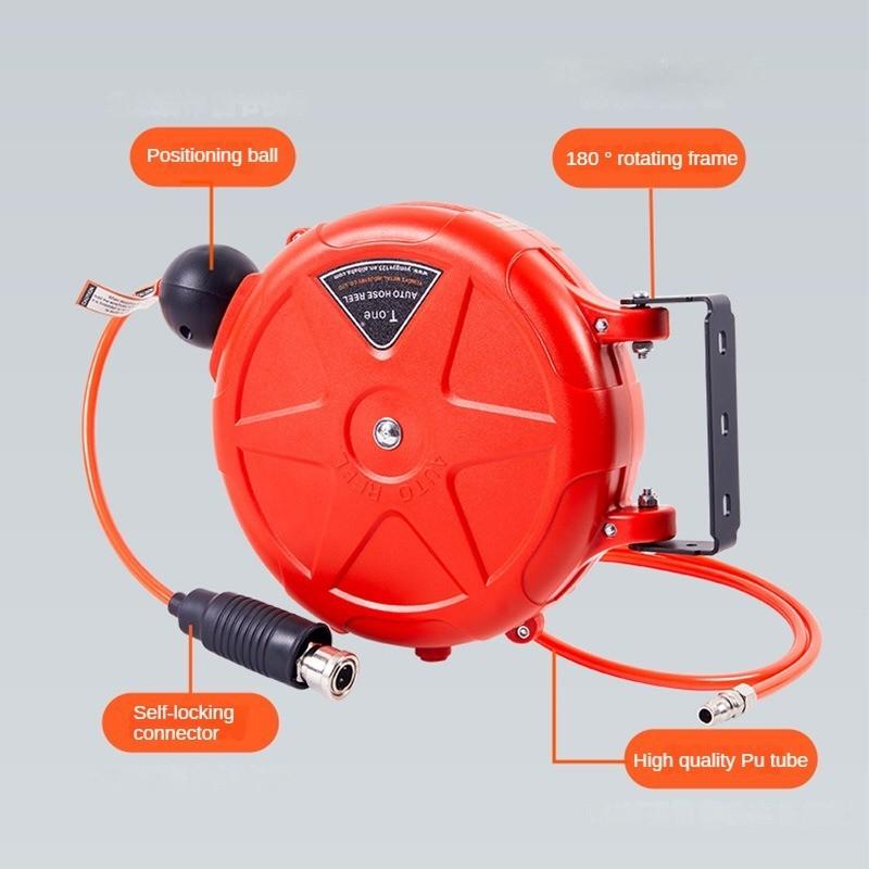 Wall Mounted Tracheal Coiling Device Automatic Retractable Pipe Reel Automotive Maintenance Beauty Tool