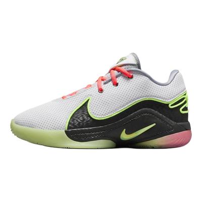 LeBron 22 GS Crown Jewel Kids Sneakers White Medium-Ash Barely-Volt IB2741-100