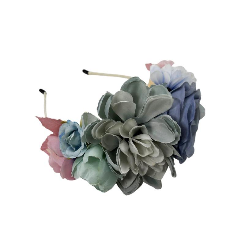 Spring and summer new gradual change simulation flower headband, wedding party photo headgear