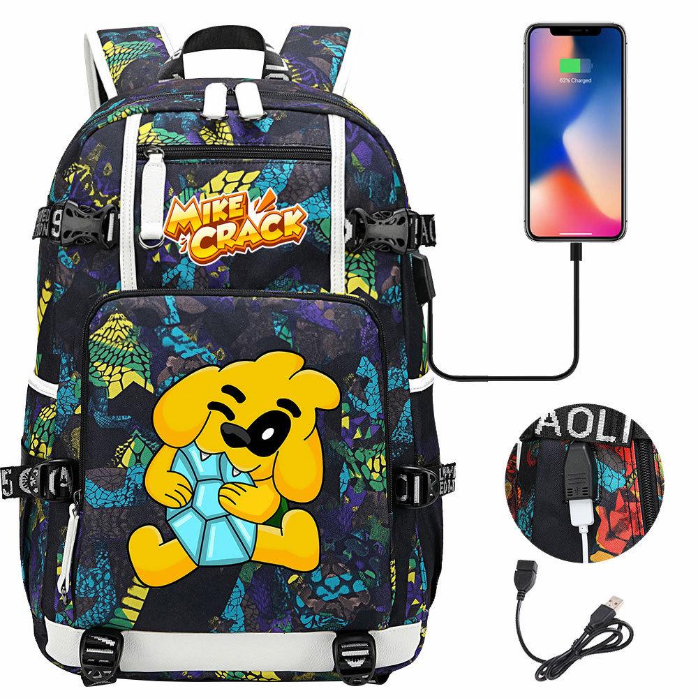 3-delige Schoolrugzakset voor Studenten Grote Capaciteit Oxford Stof Schooltas met Schouderband en Etui 48CMX30CMX15CM