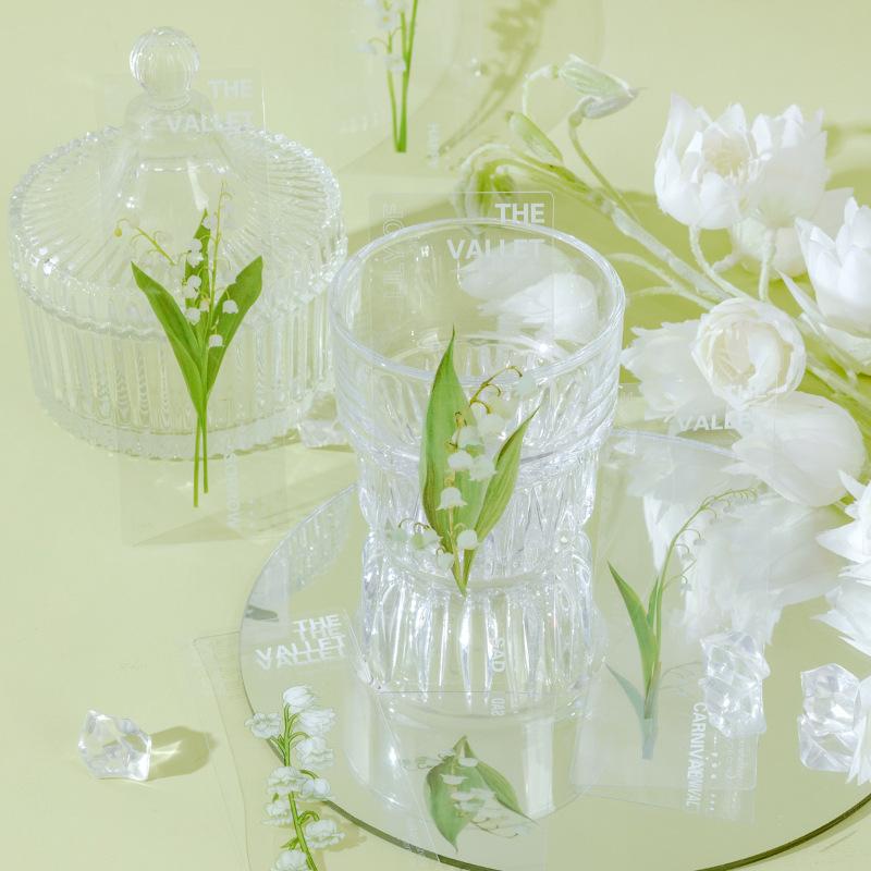 5Pcs PET Transparent Plant Leaf Bookmark Nature Botanical Leaves Book Marker for Reading Journal DIY Decor Supplies
