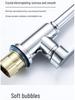 Stainless Steel Telescopic Rotatable Pull-Out Kitchen Faucet with Dual Water Outlets
