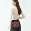 Saddle Bag Women's Crossbody Bag New Bag Women's Bag Spring and Summer Light Luxury Genuine Leather Women's Shoulder Bag