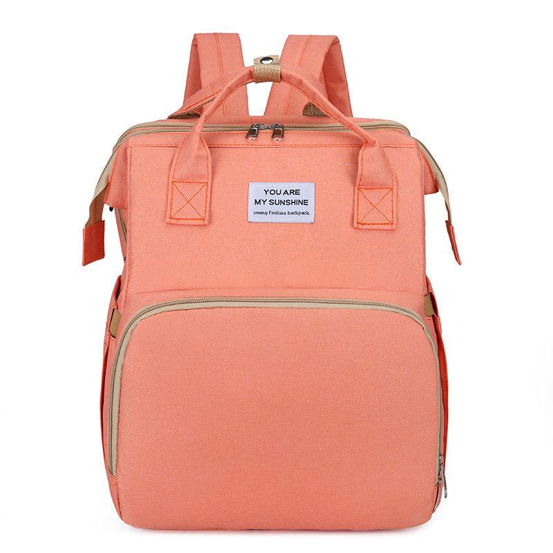 Upgraded Foldable Mummy Backpack: Multifunctional Large-Capacity Baby Bed