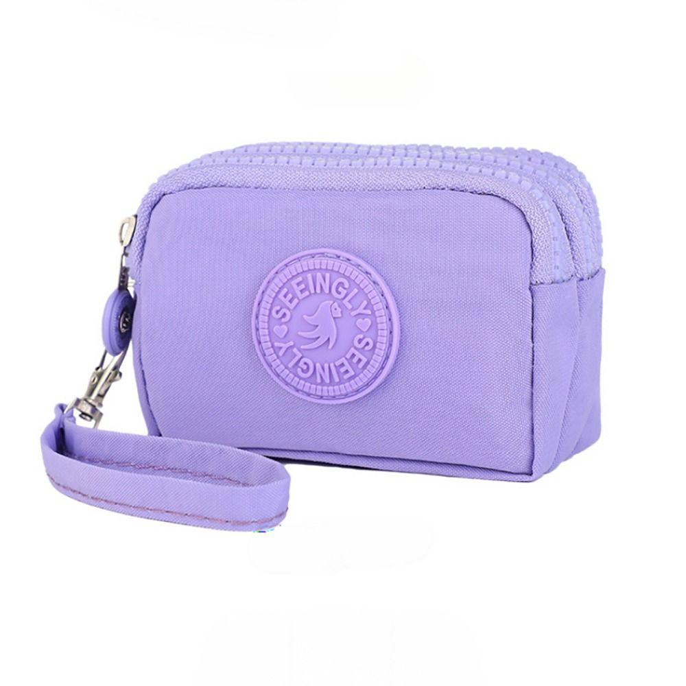 Universal Card Holder Coin Bags Three Layers Large Capacity Purse Zipper Waterproof Wallet Bank ID Credit Card Keys Earphone
