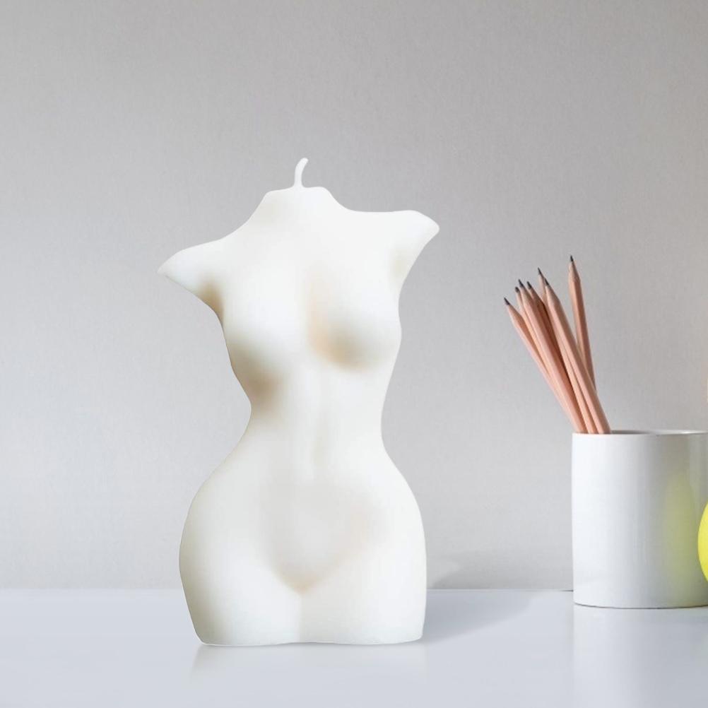 Candle Women Body Female Torso Vegan Soy Wax Scented Candle Relaxation Women Candle Body