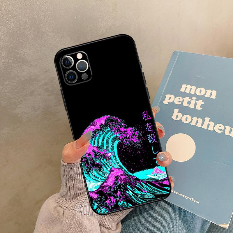 Great Kanagawa Wave Case For iPhone 17 Air 15 14 13 12 11 16 Pro Max 13 mini XR 15 16 Plus 16e Back Cover Shell